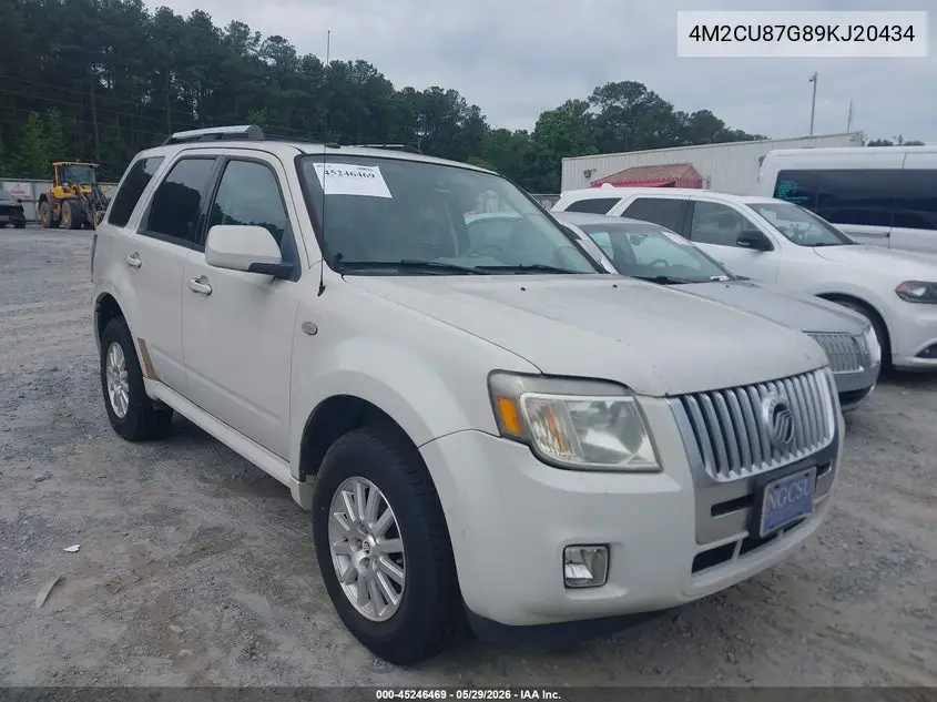 2009 Mercury Mariner Premier V6 VIN: 4M2CU87G89KJ20434 Lot: 45246469