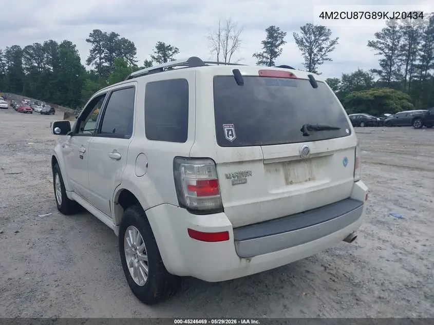 2009 Mercury Mariner Premier V6 VIN: 4M2CU87G89KJ20434 Lot: 45246469