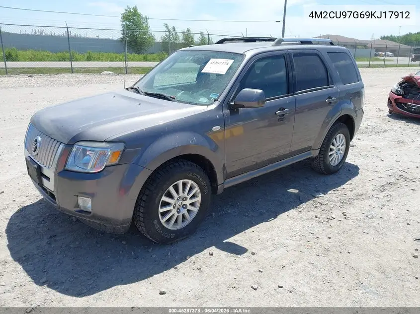 2009 Mercury Mariner Premier V6 VIN: 4M2CU97G69KJ17912 Lot: 45287378