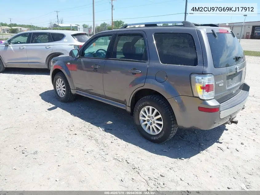 2009 Mercury Mariner Premier V6 VIN: 4M2CU97G69KJ17912 Lot: 45287378