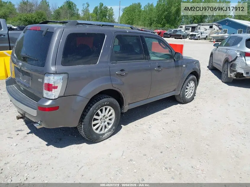 2009 Mercury Mariner Premier V6 VIN: 4M2CU97G69KJ17912 Lot: 45287378