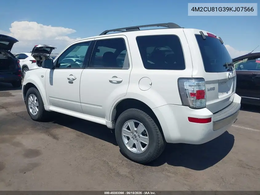 2009 Mercury Mariner V6 VIN: 4M2CU81G39KJ07566 Lot: 45383366