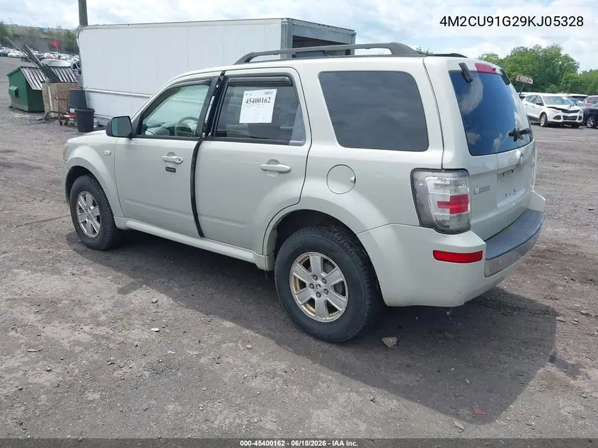 2009 Mercury Mariner V6 VIN: 4M2CU91G29KJ05328 Lot: 45400162