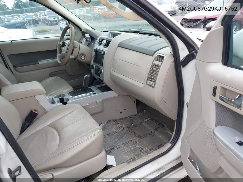 2009 Mercury Mariner Premier V6 VIN: 4M2CU87G29KJ16752 Lot: 45594985