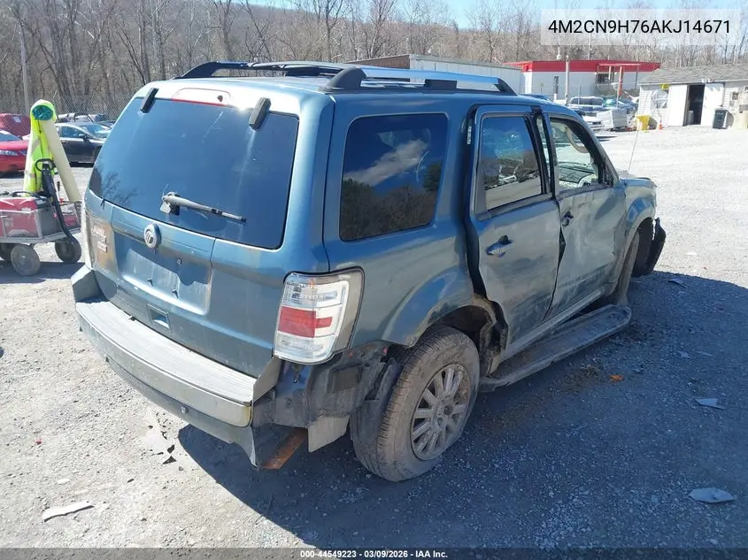 2010 Mercury Mariner Premier VIN: 4M2CN9H76AKJ14671 Lot: 44549223