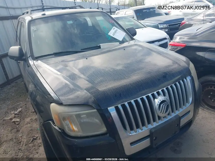2010 Mercury Mariner VIN: 4M2CN8BG7AKJ02936 Lot: 44568961