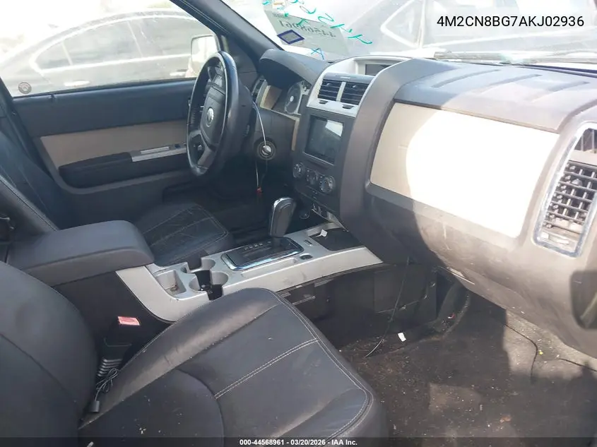 2010 Mercury Mariner VIN: 4M2CN8BG7AKJ02936 Lot: 44568961