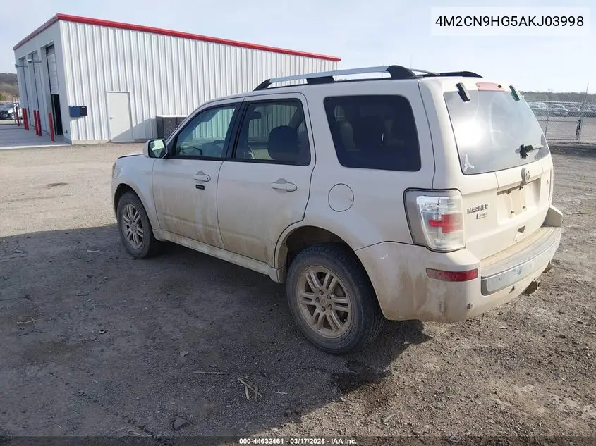 2010 Mercury Mariner Premier VIN: 4M2CN9HG5AKJ03998 Lot: 44632461