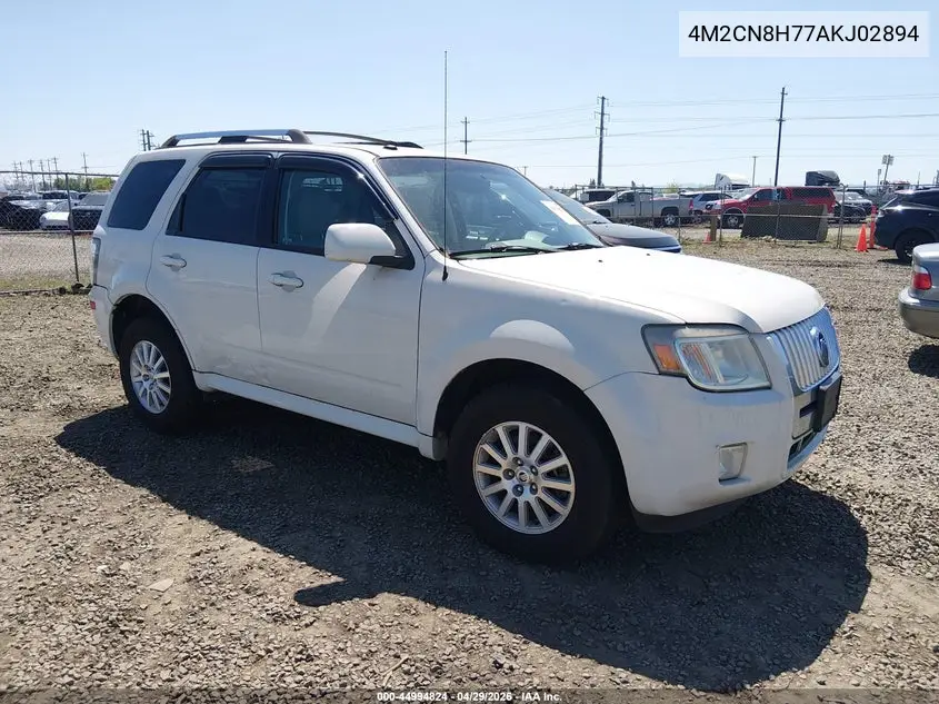 2010 Mercury Mariner Premier VIN: 4M2CN8H77AKJ02894 Lot: 44994824