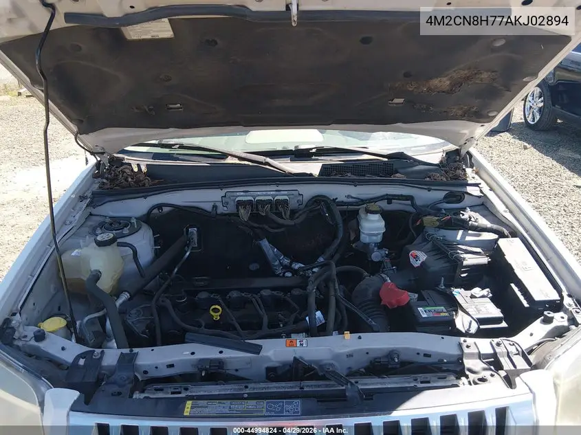 2010 Mercury Mariner Premier VIN: 4M2CN8H77AKJ02894 Lot: 44994824