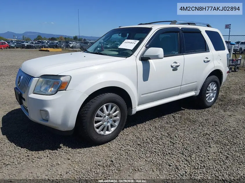 2010 Mercury Mariner Premier VIN: 4M2CN8H77AKJ02894 Lot: 44994824