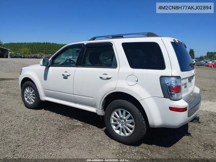 2010 Mercury Mariner Premier VIN: 4M2CN8H77AKJ02894 Lot: 44994824