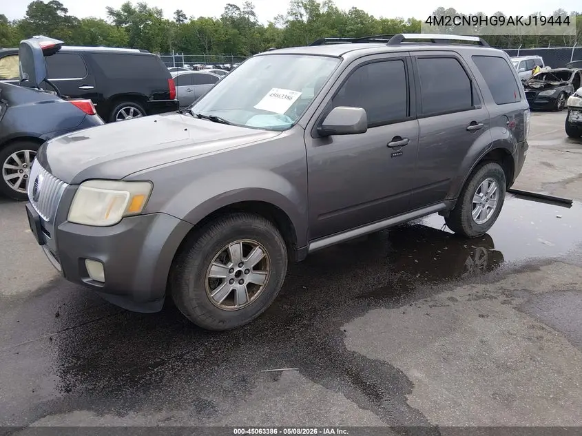 2010 Mercury Mariner Premier VIN: 4M2CN9HG9AKJ19444 Lot: 45063386