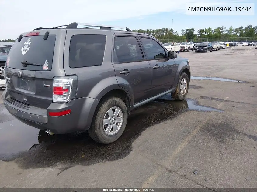 2010 Mercury Mariner Premier VIN: 4M2CN9HG9AKJ19444 Lot: 45063386