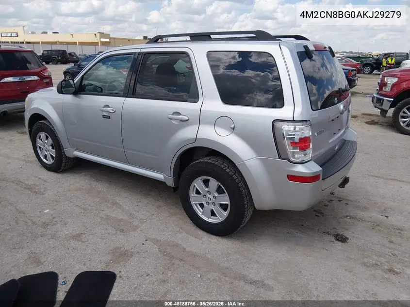 2010 Mercury Mariner VIN: 4M2CN8BG0AKJ29279 Lot: 45188756