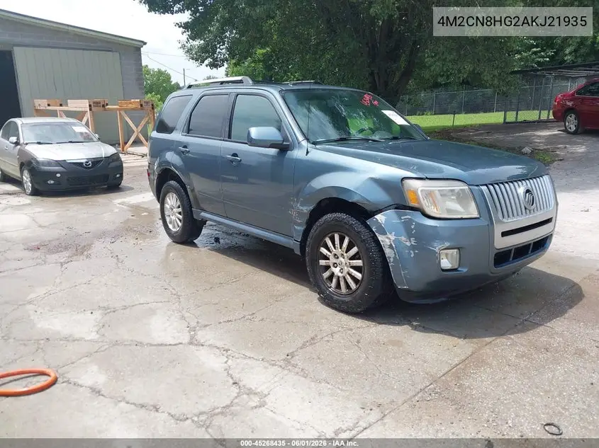 2010 Mercury Mariner Premier VIN: 4M2CN8HG2AKJ21935 Lot: 45268435