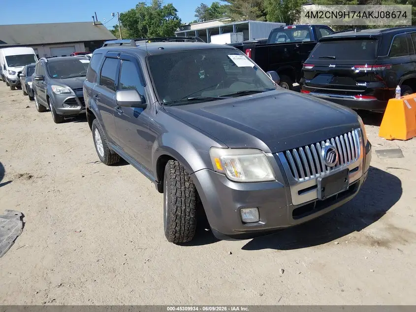 2010 Mercury Mariner Premier VIN: 4M2CN9H74AKJ08674 Lot: 45309934