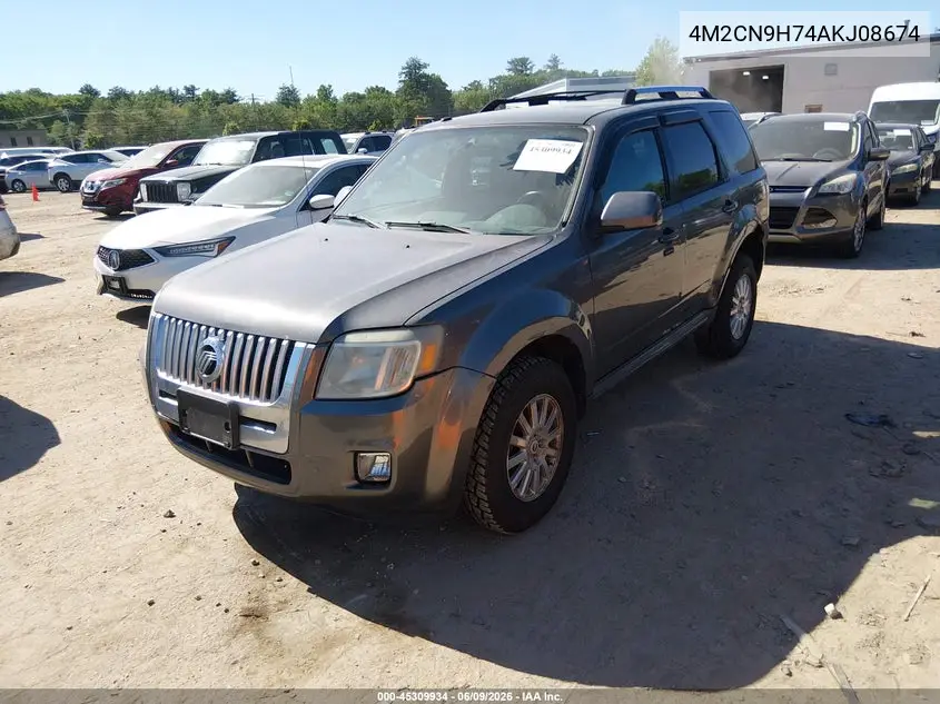 2010 Mercury Mariner Premier VIN: 4M2CN9H74AKJ08674 Lot: 45309934