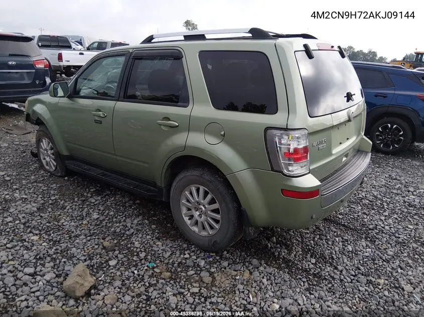 2010 Mercury Mariner Premier VIN: 4M2CN9H72AKJ09144 Lot: 45386798