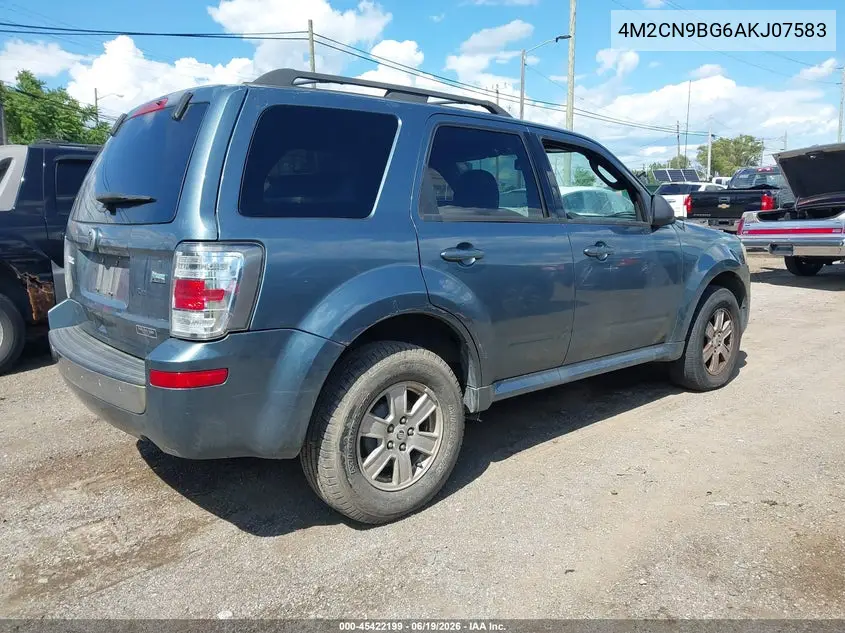 2010 Mercury Mariner VIN: 4M2CN9BG6AKJ07583 Lot: 45422199