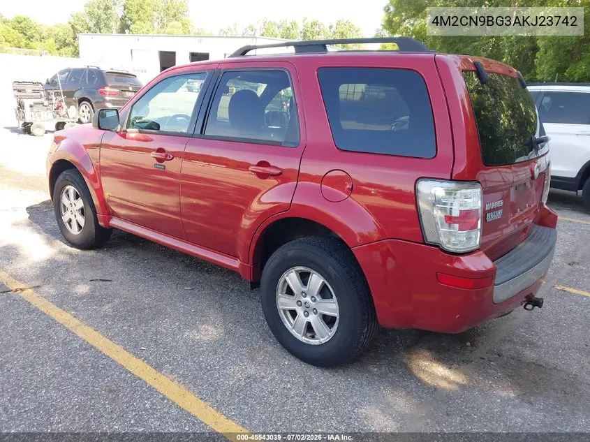 2010 Mercury Mariner VIN: 4M2CN9BG3AKJ23742 Lot: 45543039