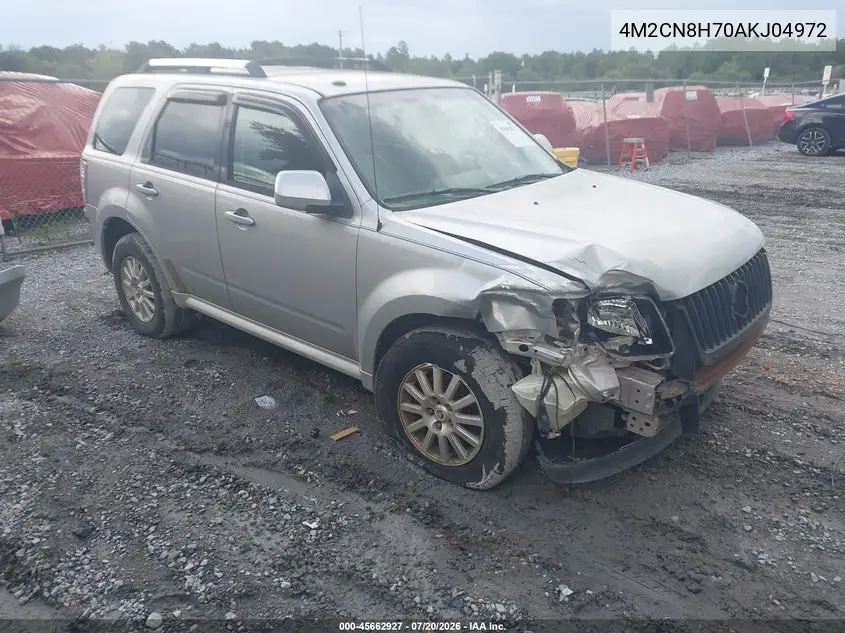 2010 Mercury Mariner Premier VIN: 4M2CN8H70AKJ04972 Lot: 45662927