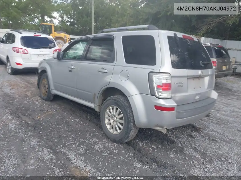 2010 Mercury Mariner Premier VIN: 4M2CN8H70AKJ04972 Lot: 45662927