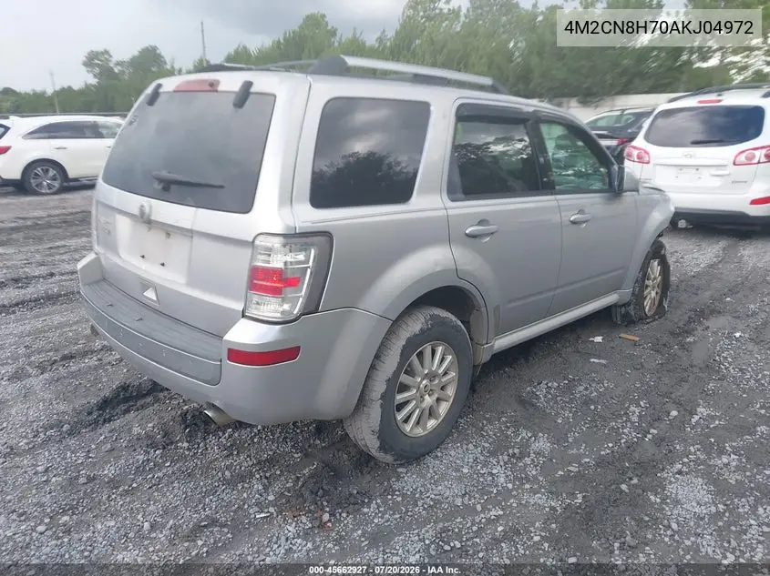 2010 Mercury Mariner Premier VIN: 4M2CN8H70AKJ04972 Lot: 45662927