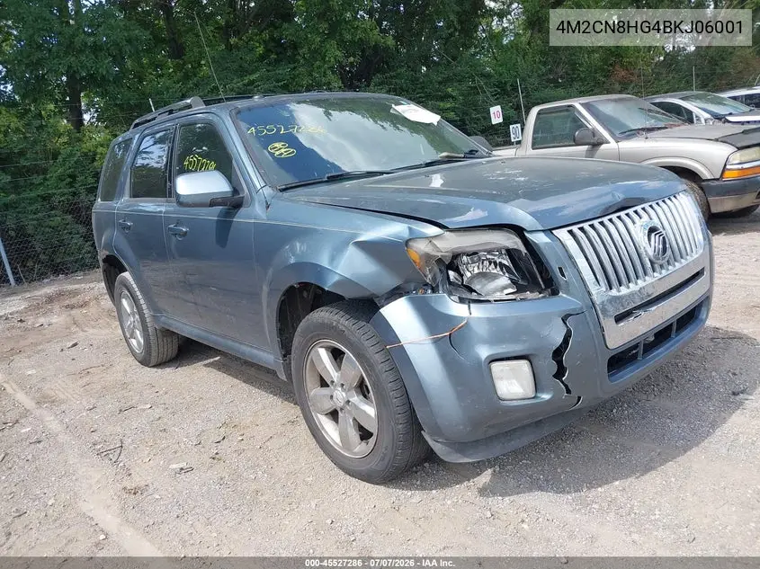 2011 Mercury Mariner Premier VIN: 4M2CN8HG4BKJ06001 Lot: 45527286