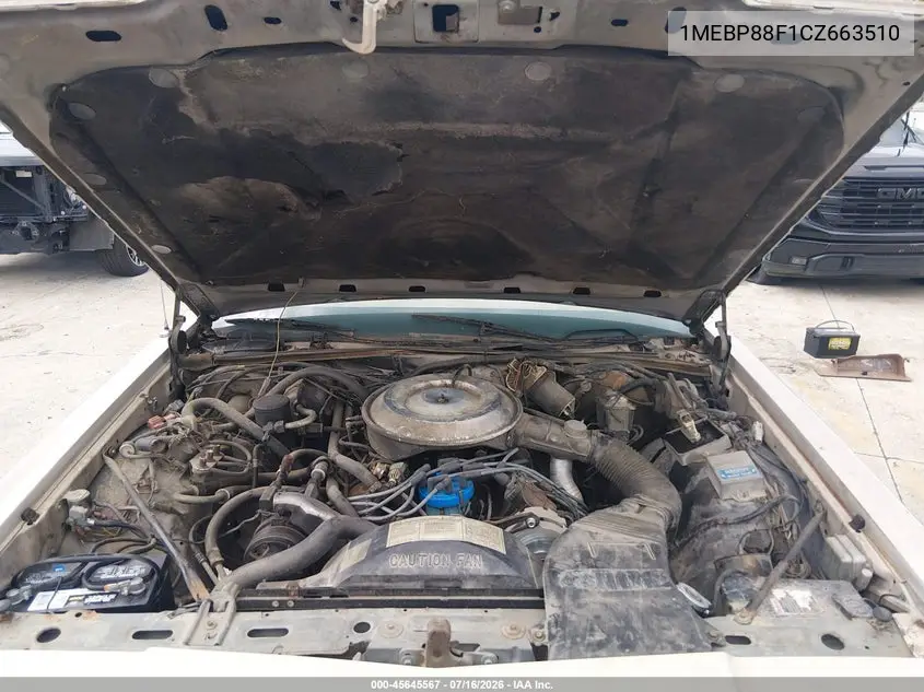 1982 Mercury Marquis Colony Park VIN: 1MEBP88F1CZ663510 Lot: 45645567