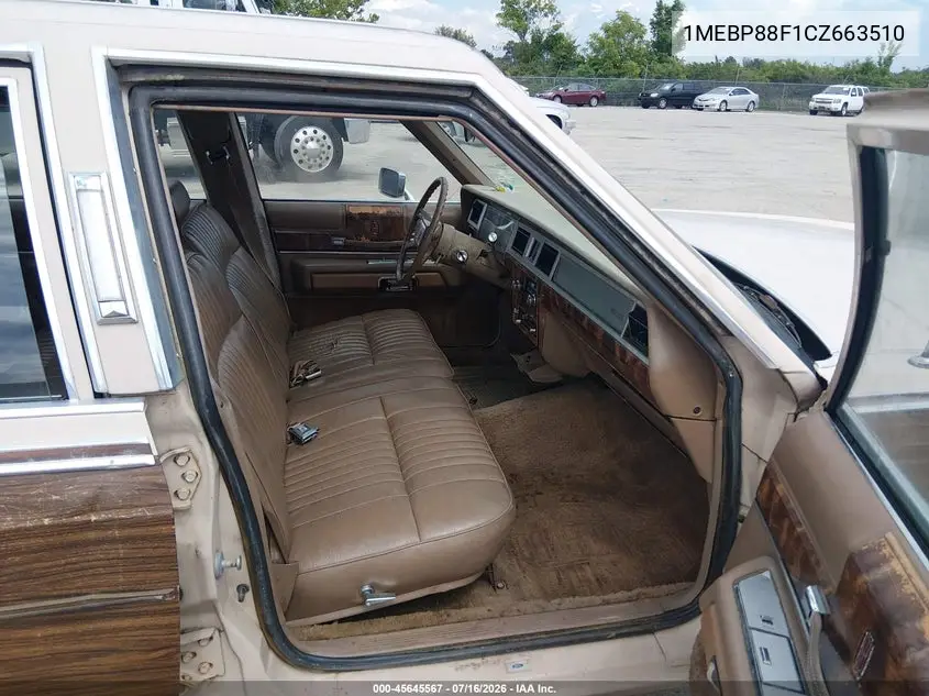 1982 Mercury Marquis Colony Park VIN: 1MEBP88F1CZ663510 Lot: 45645567