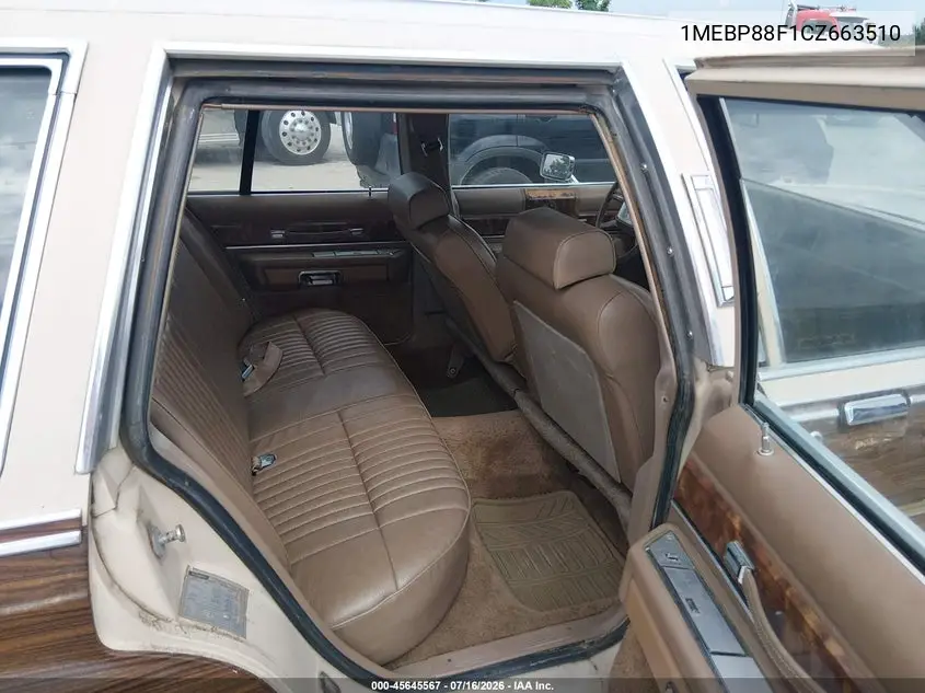 1982 Mercury Marquis Colony Park VIN: 1MEBP88F1CZ663510 Lot: 45645567