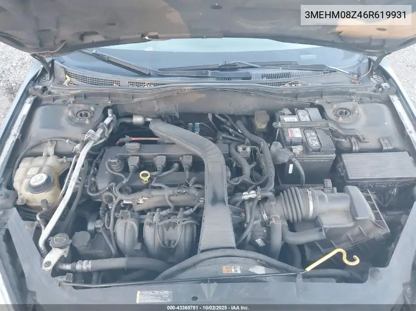 2006 Mercury Milan I4 Premier VIN: 3MEHM08Z46R619931 Lot: 43365781