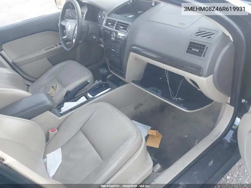 2006 Mercury Milan I4 Premier VIN: 3MEHM08Z46R619931 Lot: 43365781