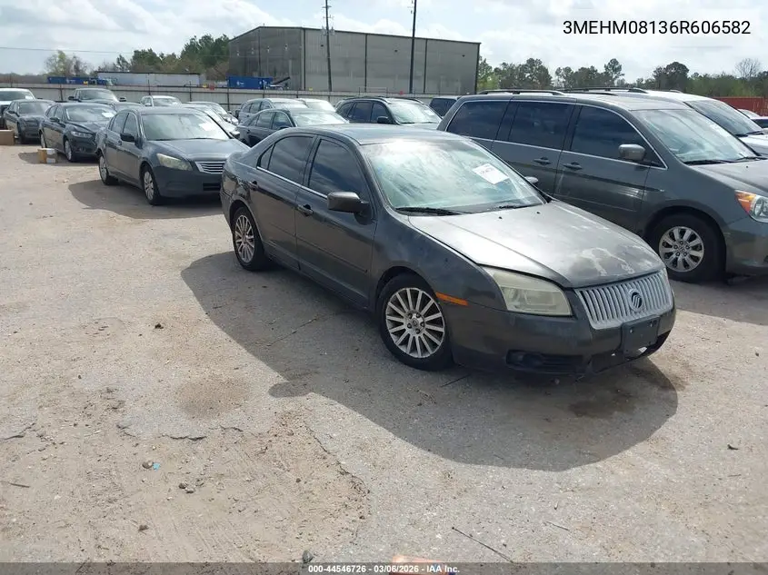 2006 Mercury Milan V6 Premier VIN: 3MEHM08136R606582 Lot: 44546726