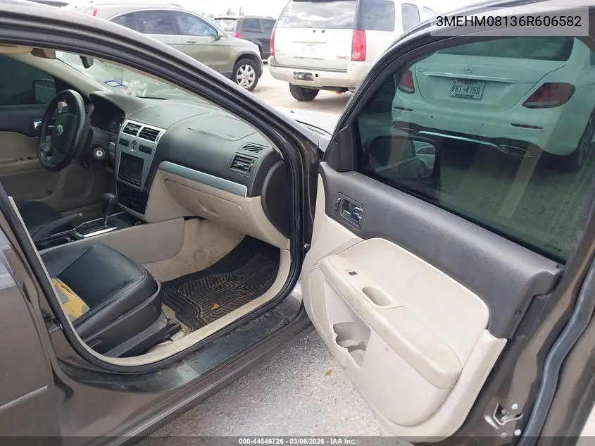 2006 Mercury Milan V6 Premier VIN: 3MEHM08136R606582 Lot: 44546726