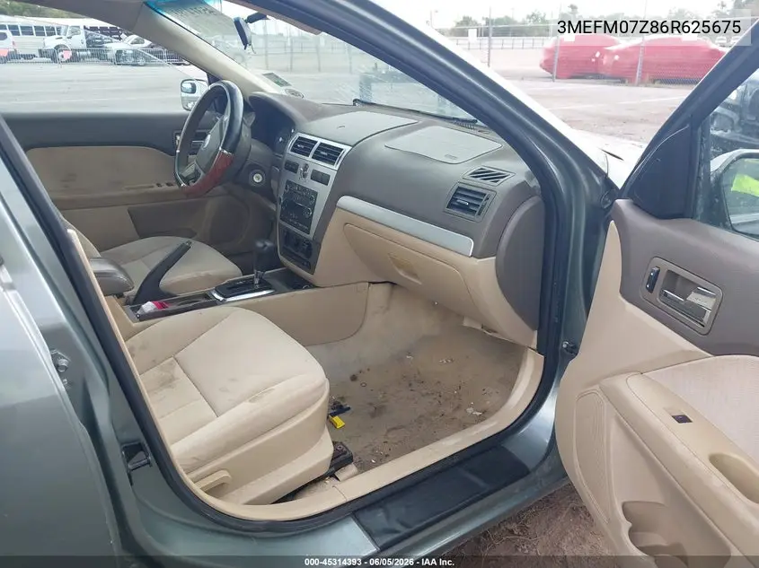 2006 Mercury Milan I4 VIN: 3MEFM07Z86R625675 Lot: 45314393