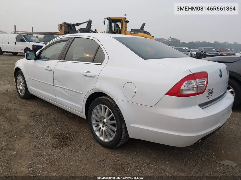 2006 Mercury Milan V6 Premier VIN: 3MEHM08146R661364 Lot: 45631200