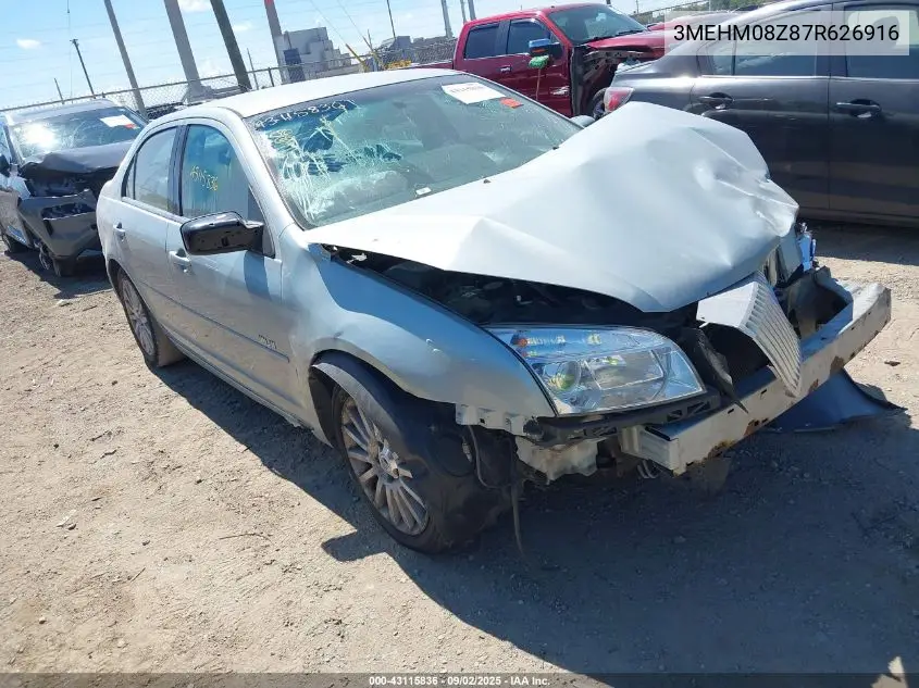 2007 Mercury Milan I4 Premier VIN: 3MEHM08Z87R626916 Lot: 43115836