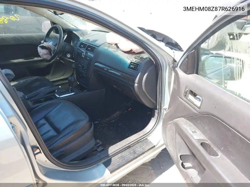 2007 Mercury Milan I4 Premier VIN: 3MEHM08Z87R626916 Lot: 43115836