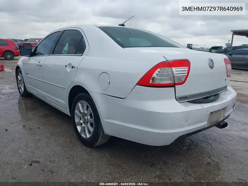 2007 Mercury Milan I4 VIN: 3MEHM07Z97R640969 Lot: 44680301