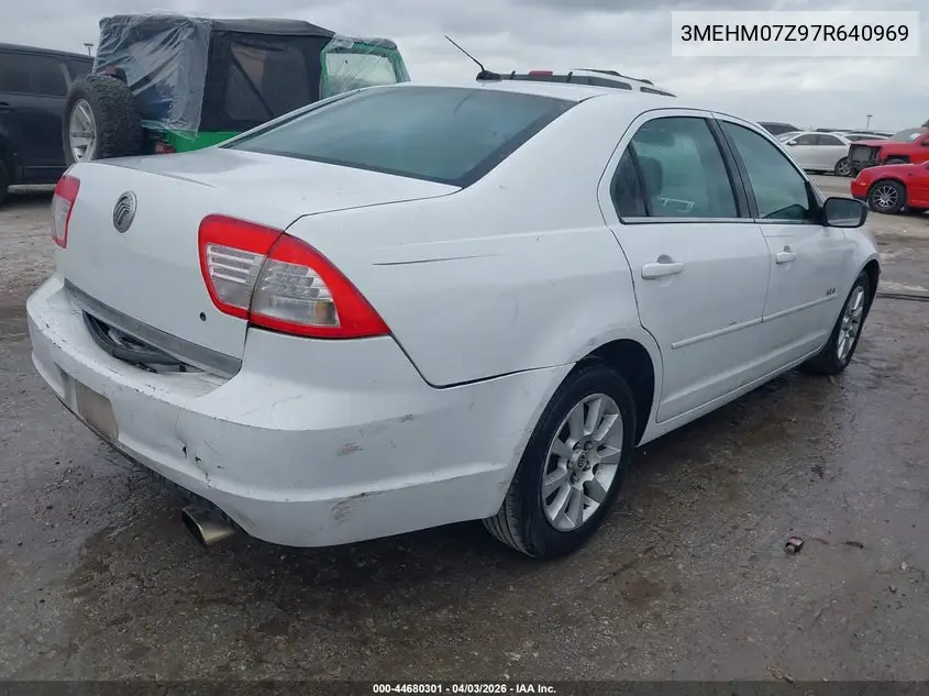 2007 Mercury Milan I4 VIN: 3MEHM07Z97R640969 Lot: 44680301