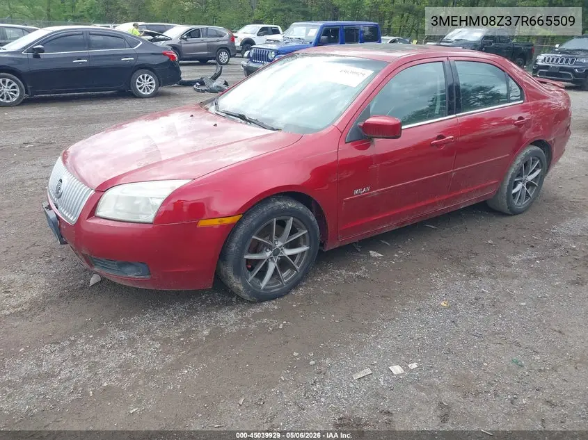 2007 Mercury Milan Premier VIN: 3MEHM08Z37R665509 Lot: 45039929