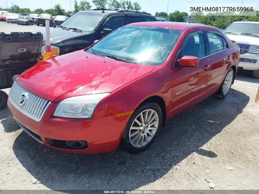 2007 Mercury Milan V6 Premier VIN: 3MEHM08177R659965 Lot: 45117215