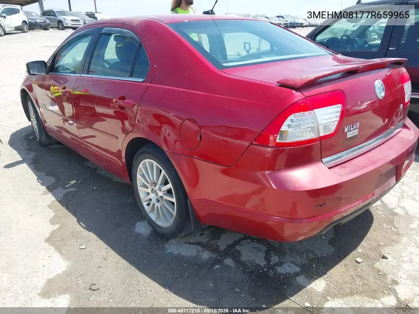 2007 Mercury Milan V6 Premier VIN: 3MEHM08177R659965 Lot: 45117215