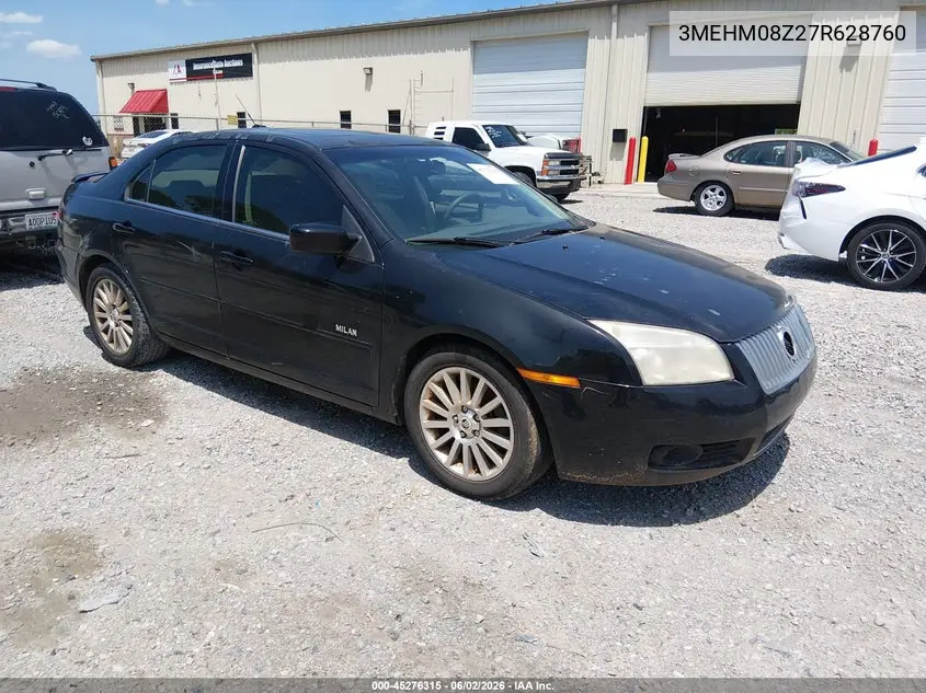 2007 Mercury Milan I4 Premier VIN: 3MEHM08Z27R628760 Lot: 45276315