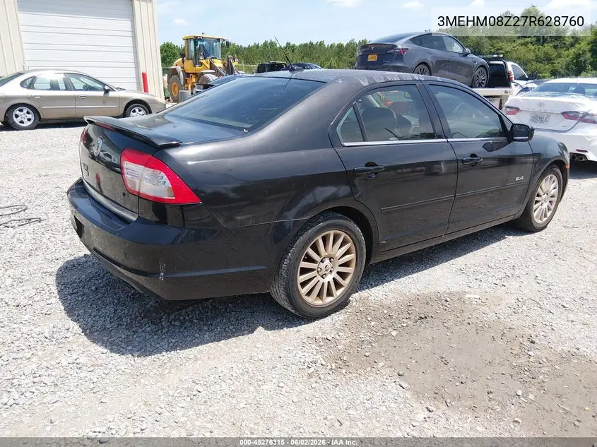 2007 Mercury Milan I4 Premier VIN: 3MEHM08Z27R628760 Lot: 45276315