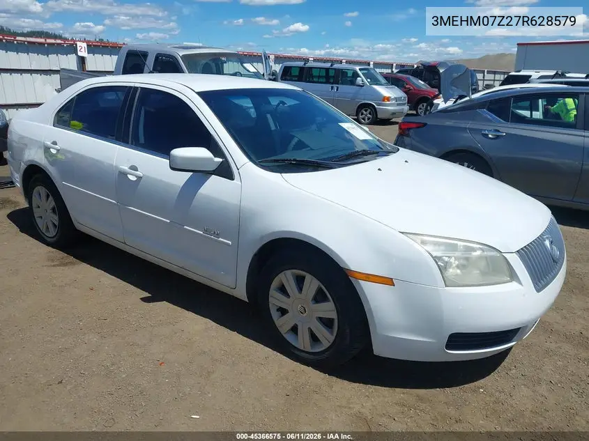 2007 Mercury Milan I4 (100A) VIN: 3MEHM07Z27R628579 Lot: 45366575