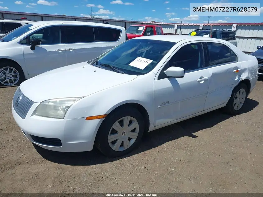 2007 Mercury Milan I4 (100A) VIN: 3MEHM07Z27R628579 Lot: 45366575