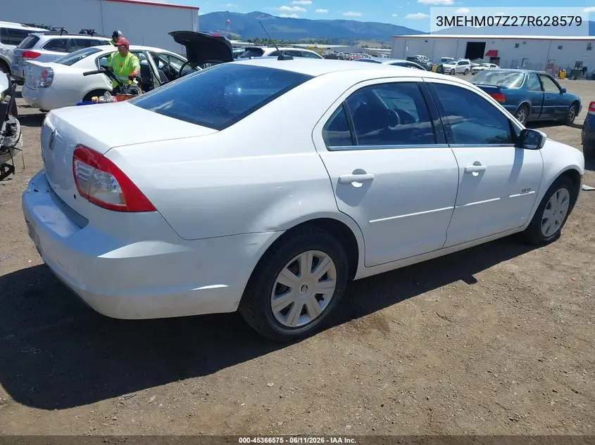 2007 Mercury Milan I4 (100A) VIN: 3MEHM07Z27R628579 Lot: 45366575